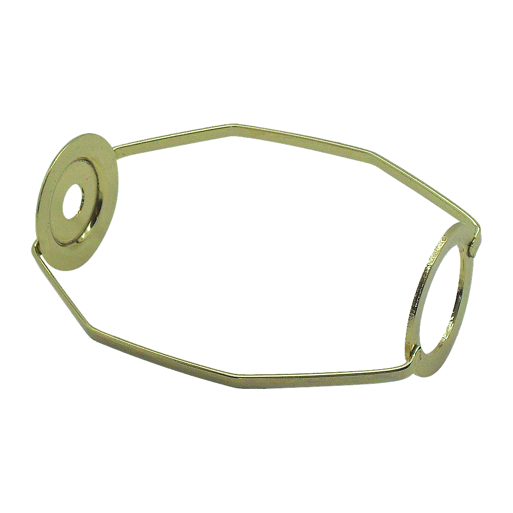 Shade Carrier Brass Plated UK with 10mm Hole Lampfix